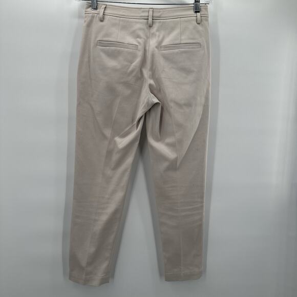 Brunello Cucinelli Pants Womens 2 Ivory Career Office Straight Designer Blingy - Picture 5 of 15